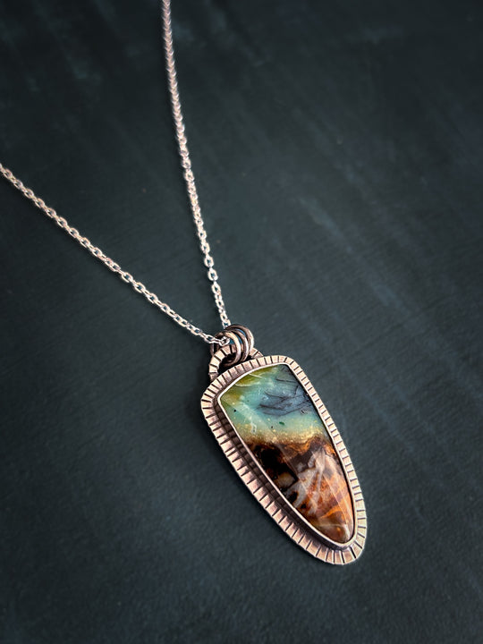 Opalized Petrified Wood Pendant – Allison Korn Designs